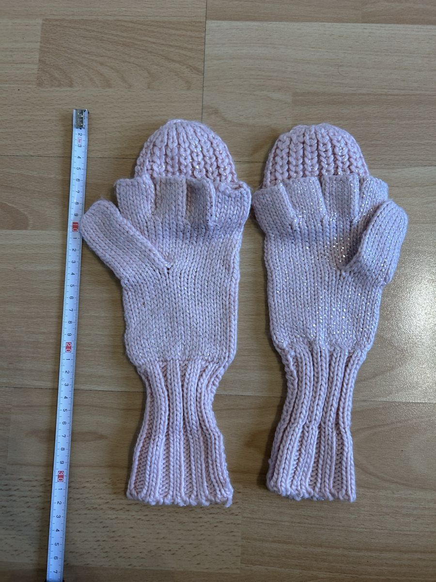 Guanti & manicotti: Süsse rosa Strickhandschuhe/Fäustlinge – Usato da Biel/Bienne venduto da SandraDG