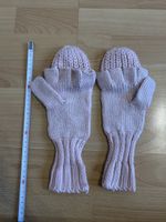 Süsse rosa Strickhandschuhe/Fäustlinge