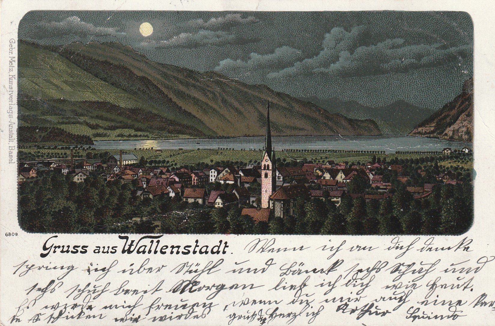 Cartoline postali: Walenstadt Litho – Usato da Rorschacherberg venduto da fratovi2