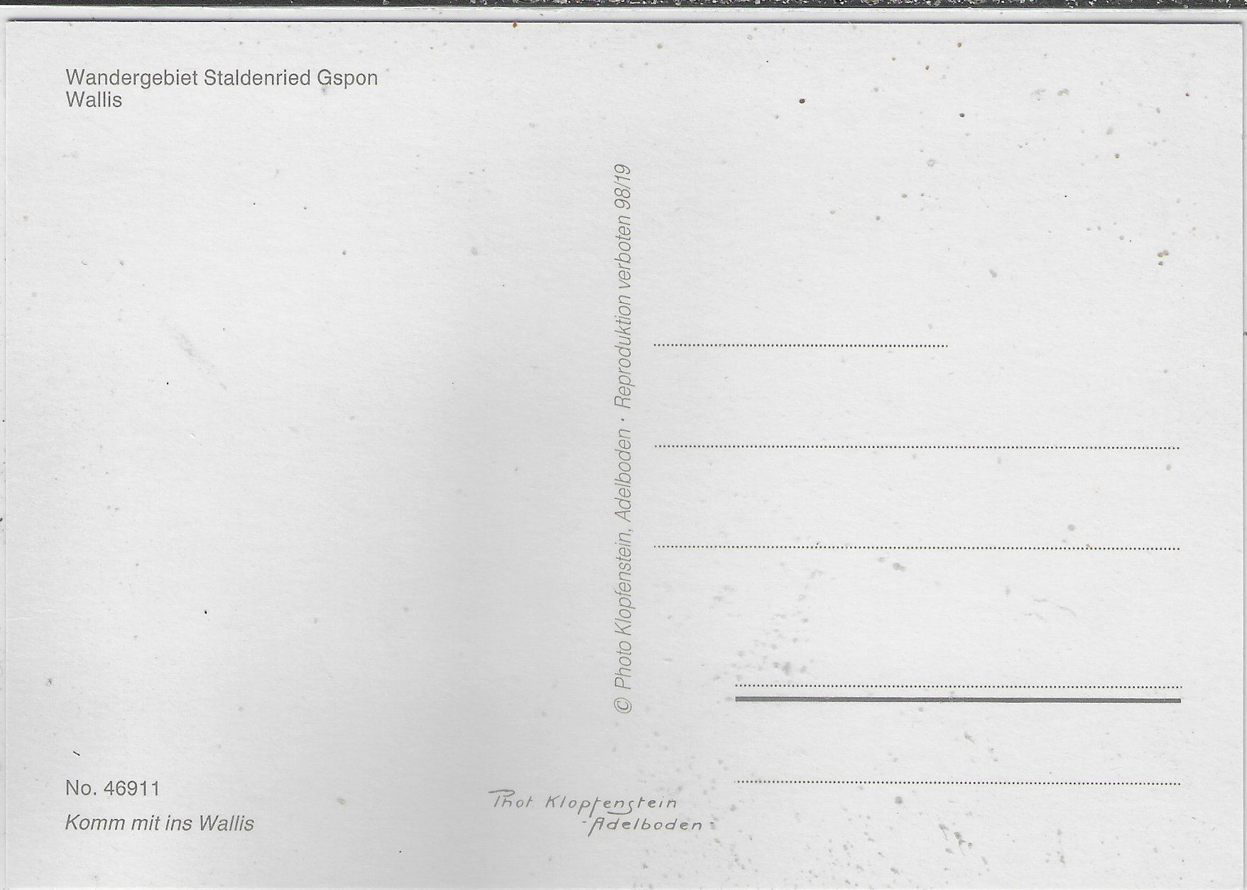 Cartes postales: Staldenried - Gspon – D'occasion à Ettingen par Kartenplanet 1