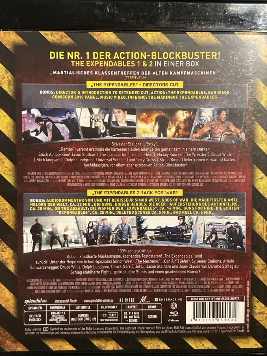 Tous les DVDs: The Expendables 1 & 2 – Neuf (Voir description) à Waldenburg par Gonzo8 1