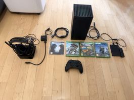 Xbox Series X mit Astro Headset und vielem Zubehör