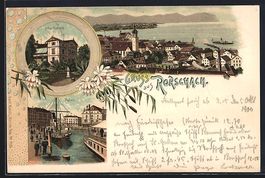 Litho Rorschach, Hafen, Villa Seefeld, O