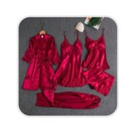 5 Piece Pyjama Set rot