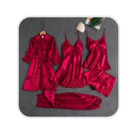 5 Piece Pyjama Set rot
