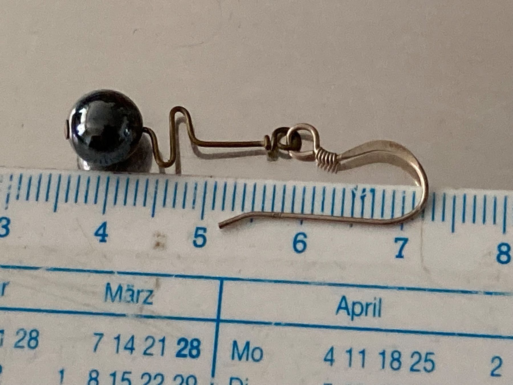 Orecchini pendenti & Orecchini a lobo: Boucles d’oreilles avec perles hématite – Usato da Marly venduto da Antigona71 4
