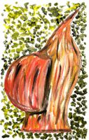 Acryl auf Papier: Broken arm
