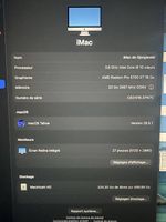iMac 27 5K 2020  i9 10 curs  32 Go  Radeon 5700 XT 16 Go