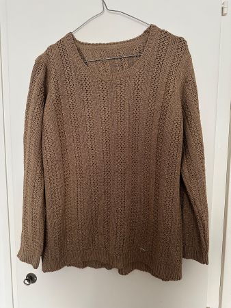 Pull Femme Dos Ouvert - Taille L - beige