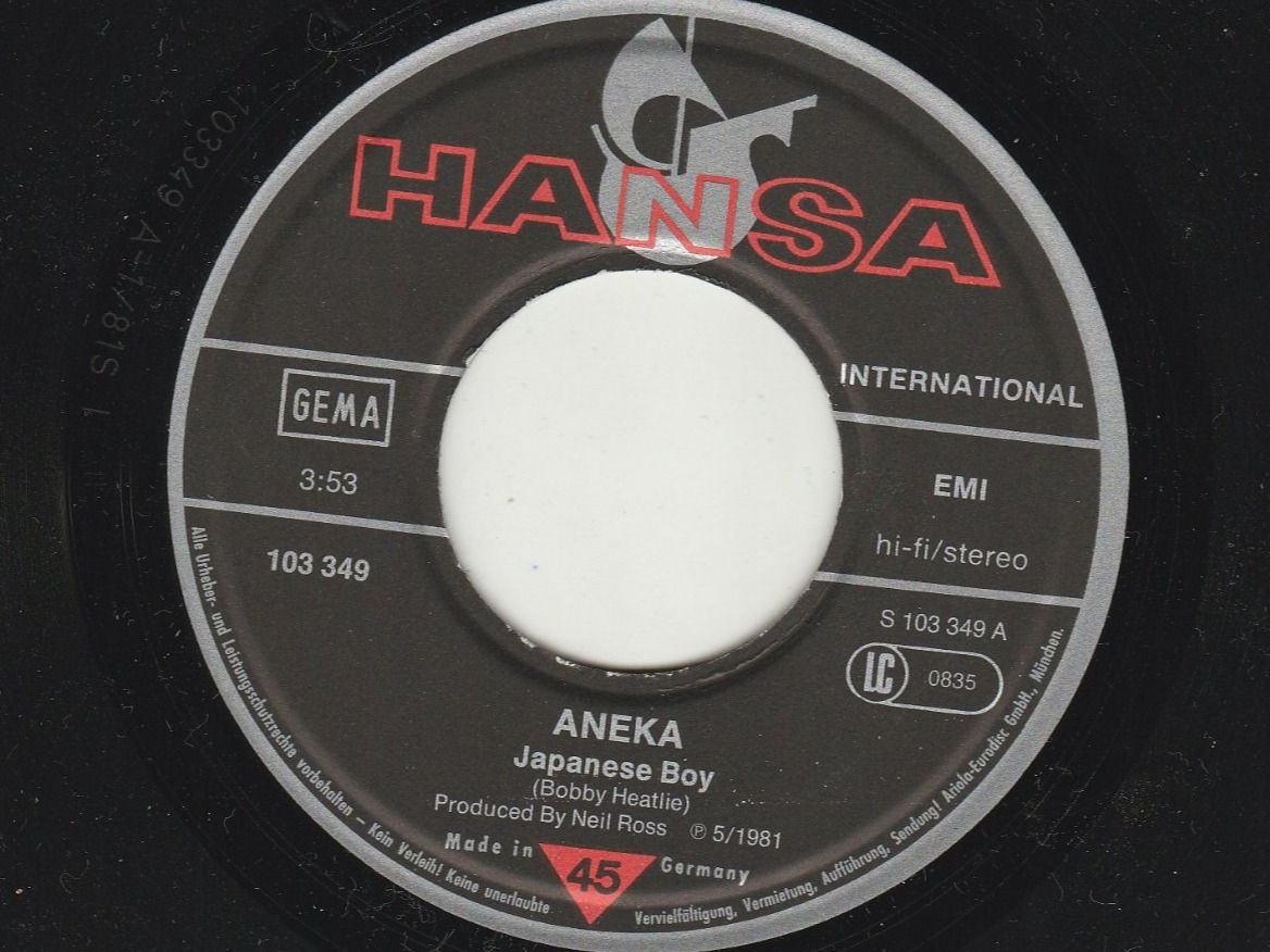 Vinyles: Aneka - Japanese Boy 7" Vinyl 1981 – D'occasion à Tübach par JamesStone 4