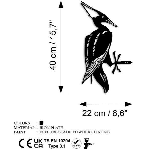 Alle Dekorationen: 🌿🐦 Metall Gartenstecker Vogel 40 cm ✨ – Neu und originalverpackt aus Saland von Chi4 6