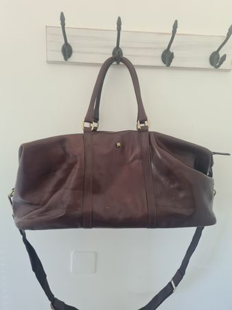 Tasche braun Leder Damen neuwertig navyboot