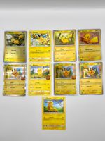 Pokémon Pikachu Set: 9 x Englische Karten