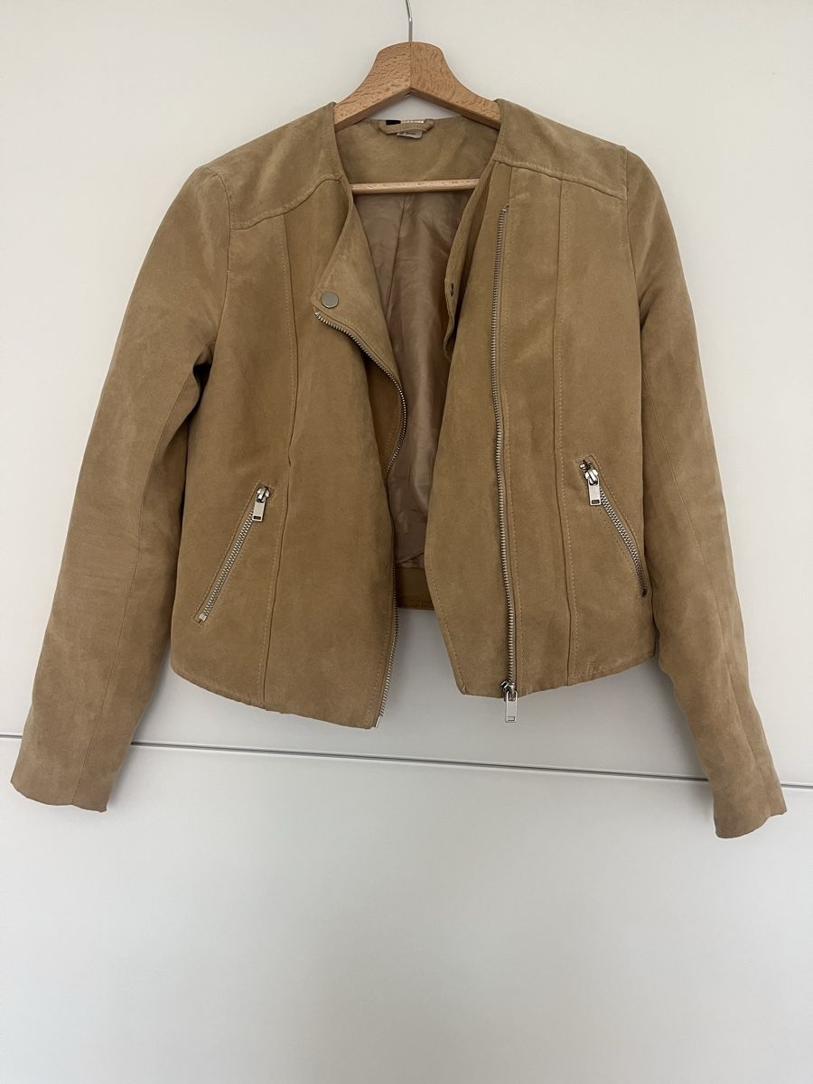 H&M Giacche: Jacke in Wildlederoptik Beige H&M, Gr. 36 – Usato da Winterthur venduto da nstau