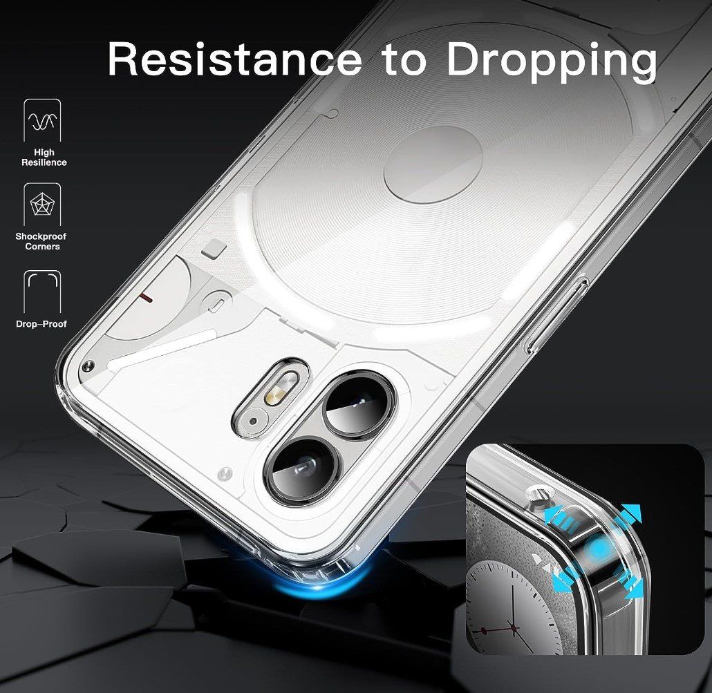Cover & Protezioni schermo: Nothing Phone 2 transparentes Case Schutzhülle TPU Clear – Nuovo e nell'imballaggio originale da Rorschacherberg venduto da elektrofreak 2