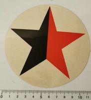 Red / Black Star (Aufkleber, PVC)