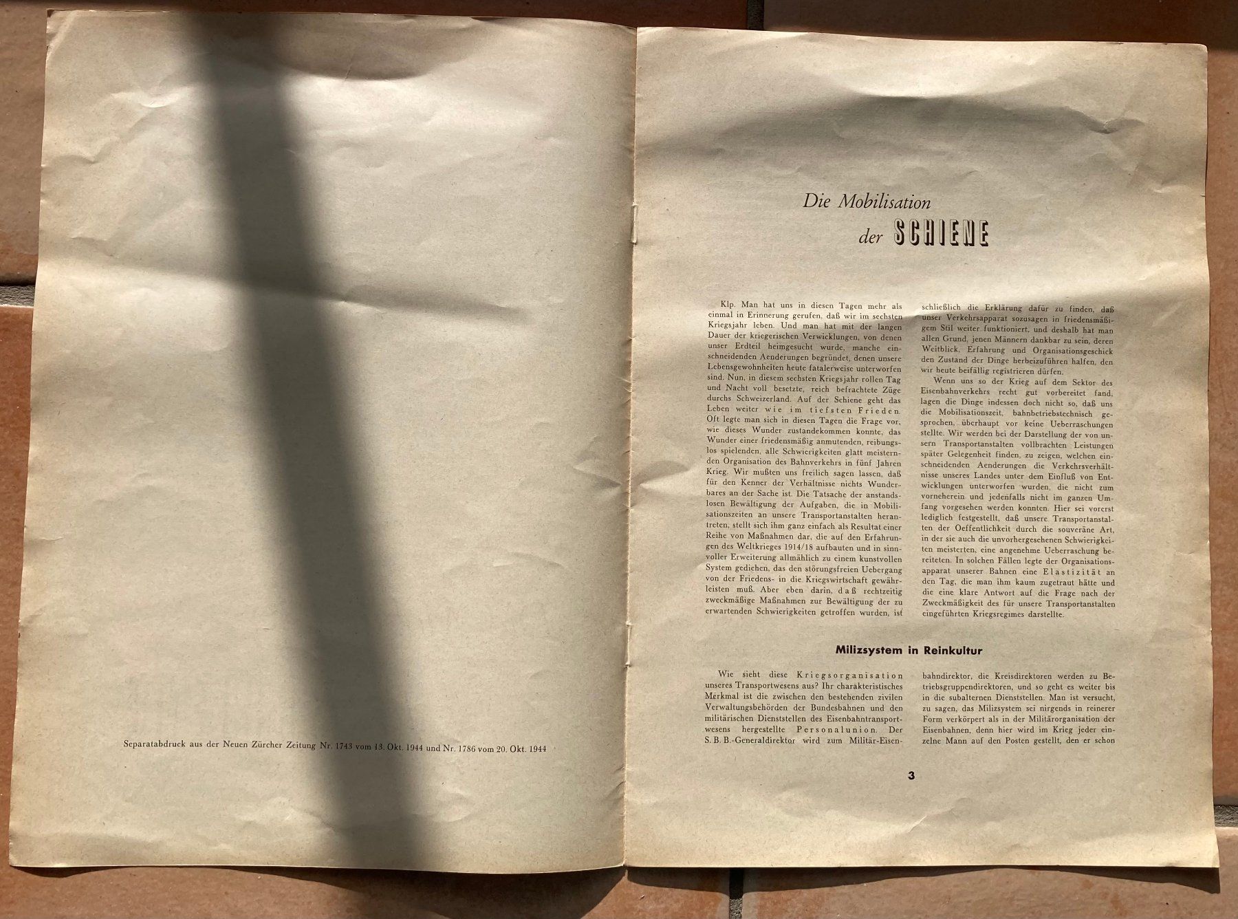 Zeitschriften & Magazine: Die Mobilisation der Schiene - 1944 – Gebraucht aus Versoix von Decapod 1