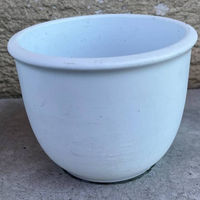 Pots de fleurs: 3 schöne Tontöpfe Weiss – D'occasion à Urdorf par Resumasa 3