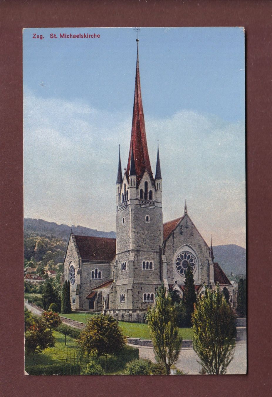 Cartes postales: ZUG - St. Michaelskirche - 1934 – D'occasion à Pully par nicecards-shop