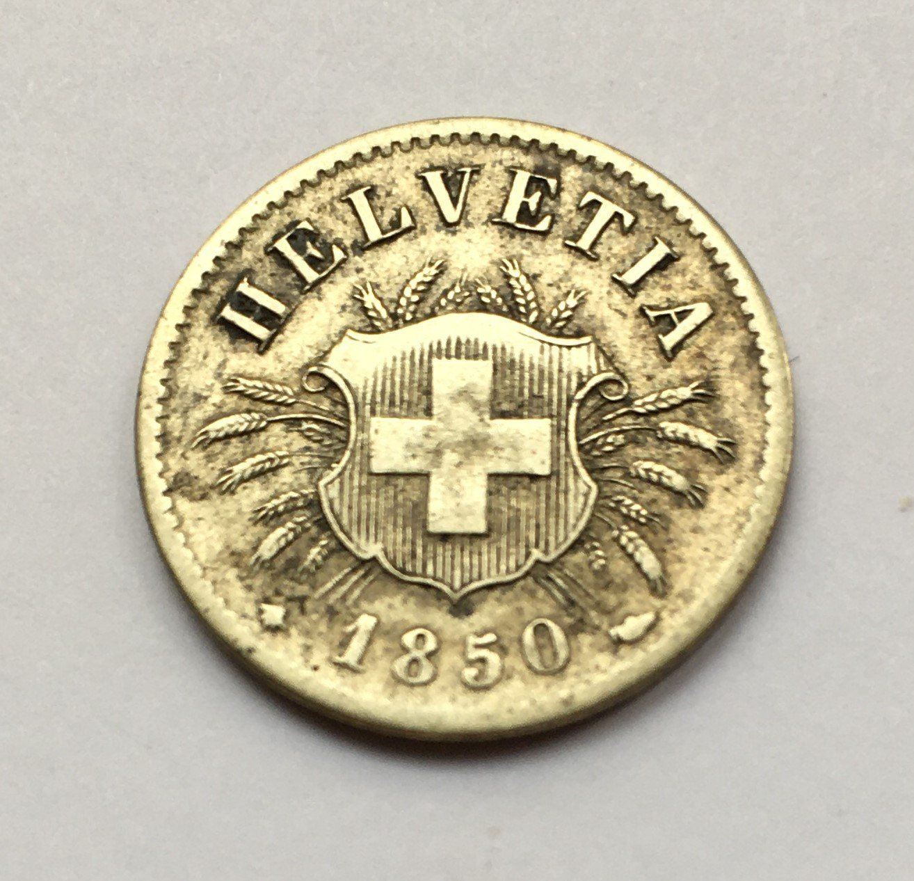 Tutti le monete: 1850 5 Rappen ss+ – Usato da Kirchberg SG venduto da Helveticus00