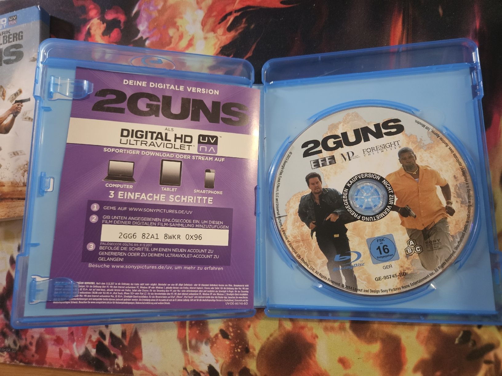 Tutti i DVDs: Action-Thriller 2 Guns Blu-ray mit Denzel Washington – Usato da Liestal venduto da CrystalCardToyShop 1