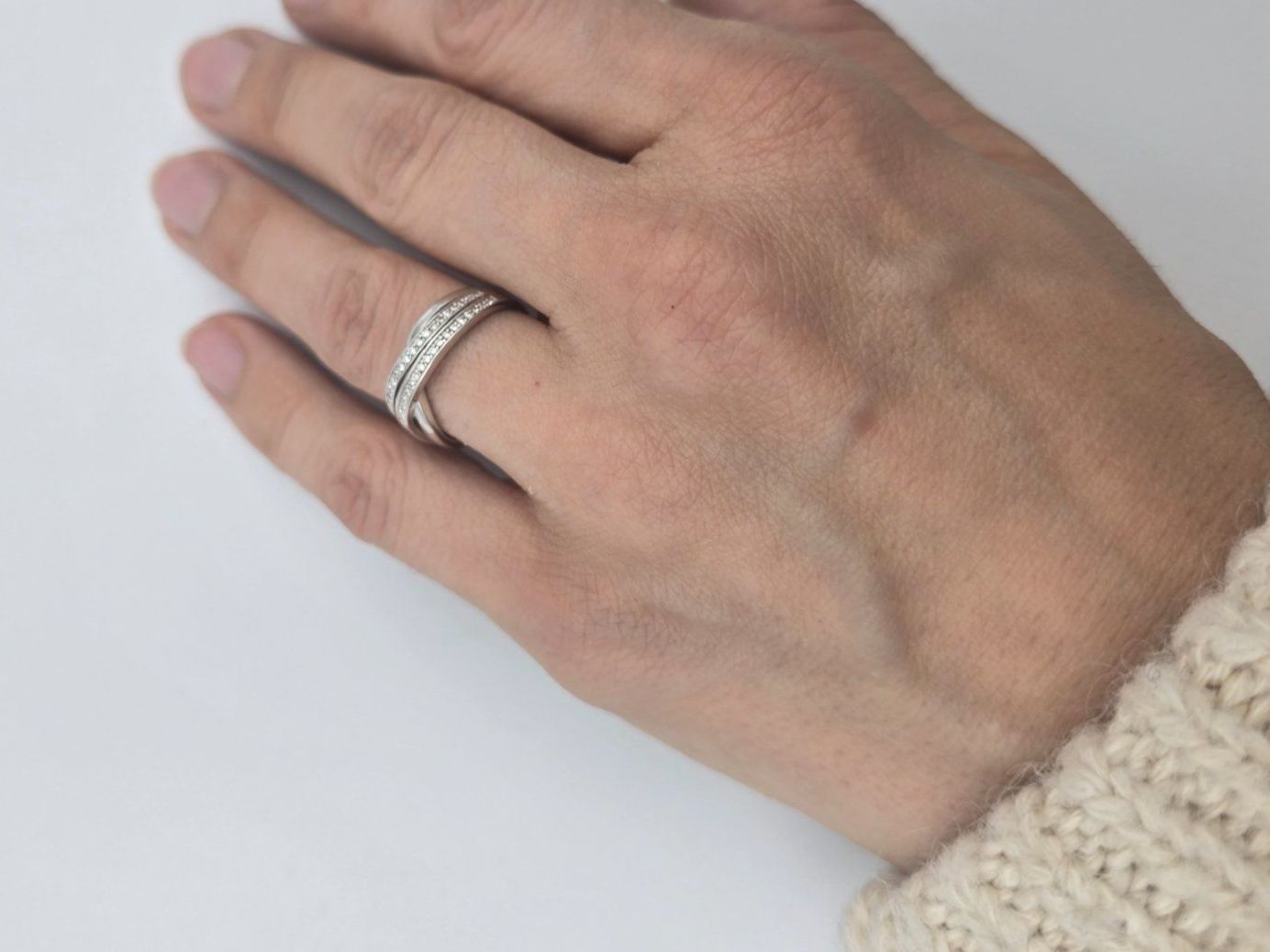 Anelli: Ring Silber 925 Zirkonia Gr. 58 – Nuovo e nell'imballaggio originale da Zug venduto da gold.schmuck 1