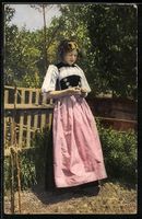 AK Mädchen in Berner Tracht