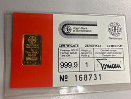1g Goldbarren UBS