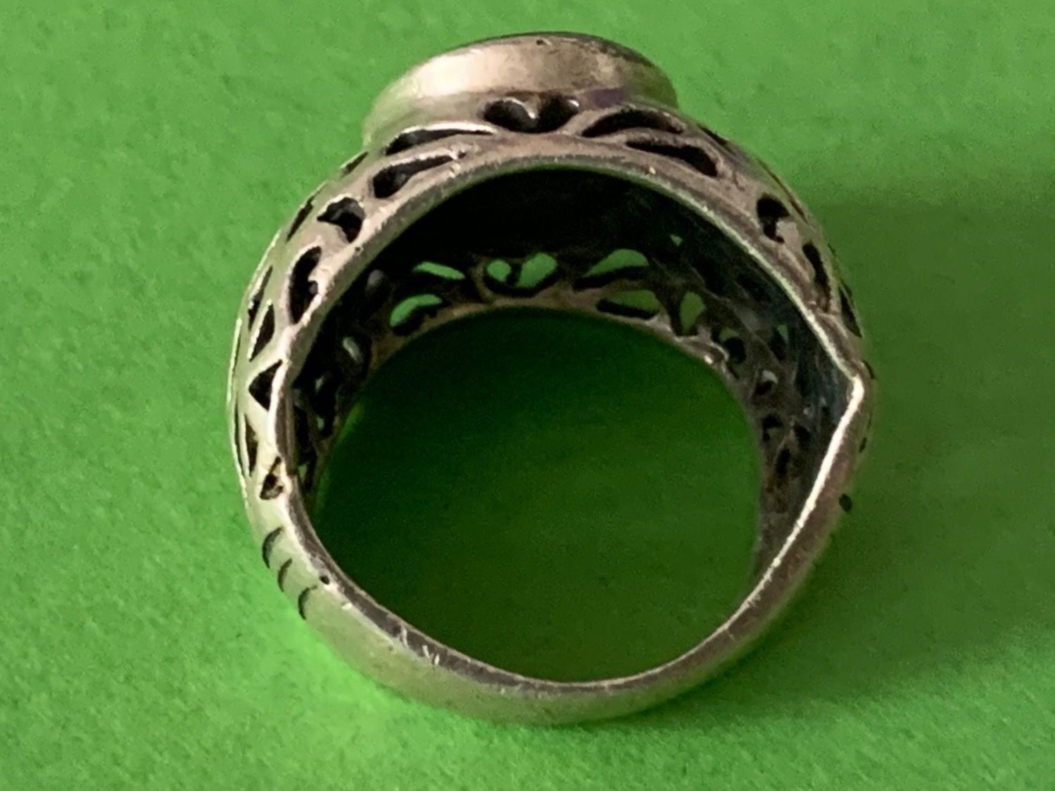 Onyx Ringe: Silberring ONYX halbmond (rg 53) – Gebraucht aus Laufen von belleskulptur 7