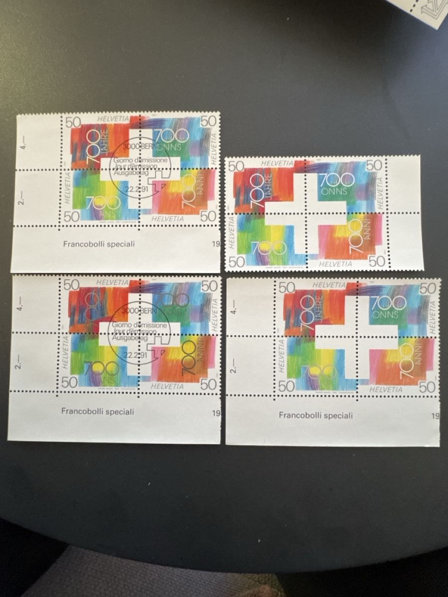 Tutti i francobolli: Briefmarken Schweiz 700 Jahre Eidgenossenschaft  – Nuovo (secondo la descrizione) da Niederwil SG venduto da francij