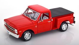 Chevrolet C10 Stepside Pick Up 1968 hellrot / schwarz   1:18