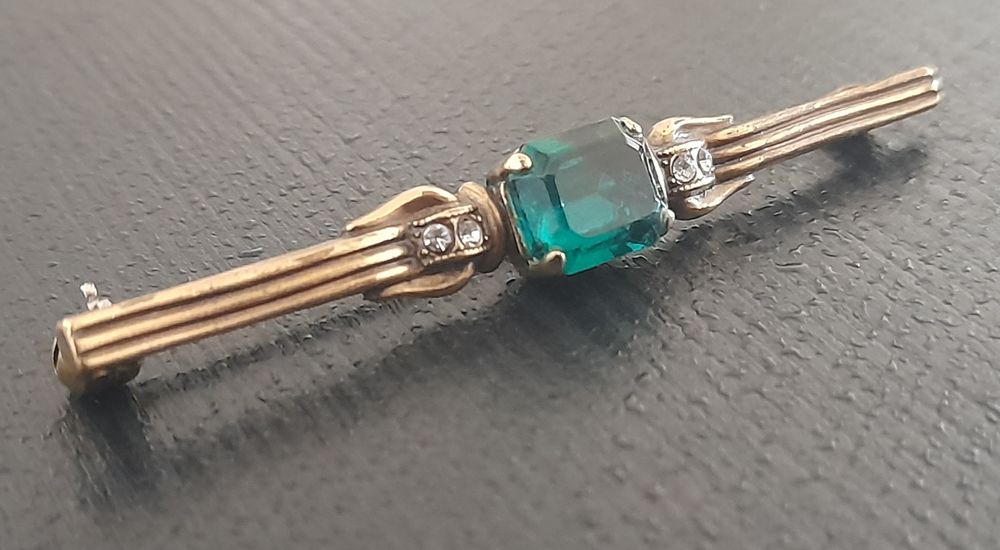 Broche Vintage Plaquée Or, Marque MURAT - Occasion