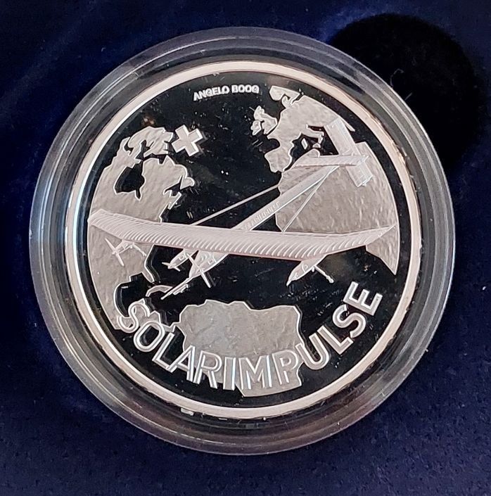 Tutti le monete: 20 Franken 2015 Silber pp Solar Impulse Box – Nuovo (secondo la descrizione) da Arch venduto da moneyswiss 1