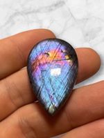 Labradorit Cabochon wunderschön in Blau, 60ct