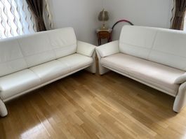 SCHUBIGER LEDER SOFAS 3ER UND 2ER 