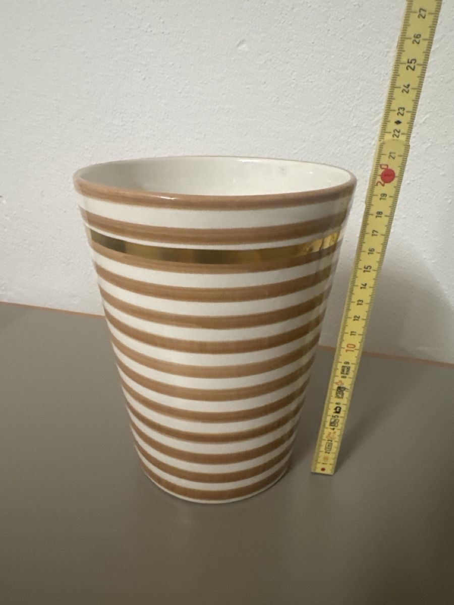 Vasen & Gefässe: Vase gestreift – Gebraucht aus Zürich von Leined
