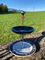 Etagere handarbeit mit Langenthal Teller und Glasbead