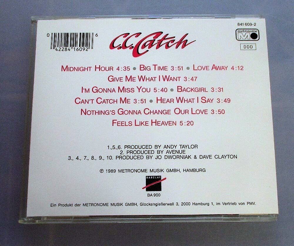 CD: C.C. CATCH - Hear What I Say – Usato da Wattwil venduto da Muriel11 1