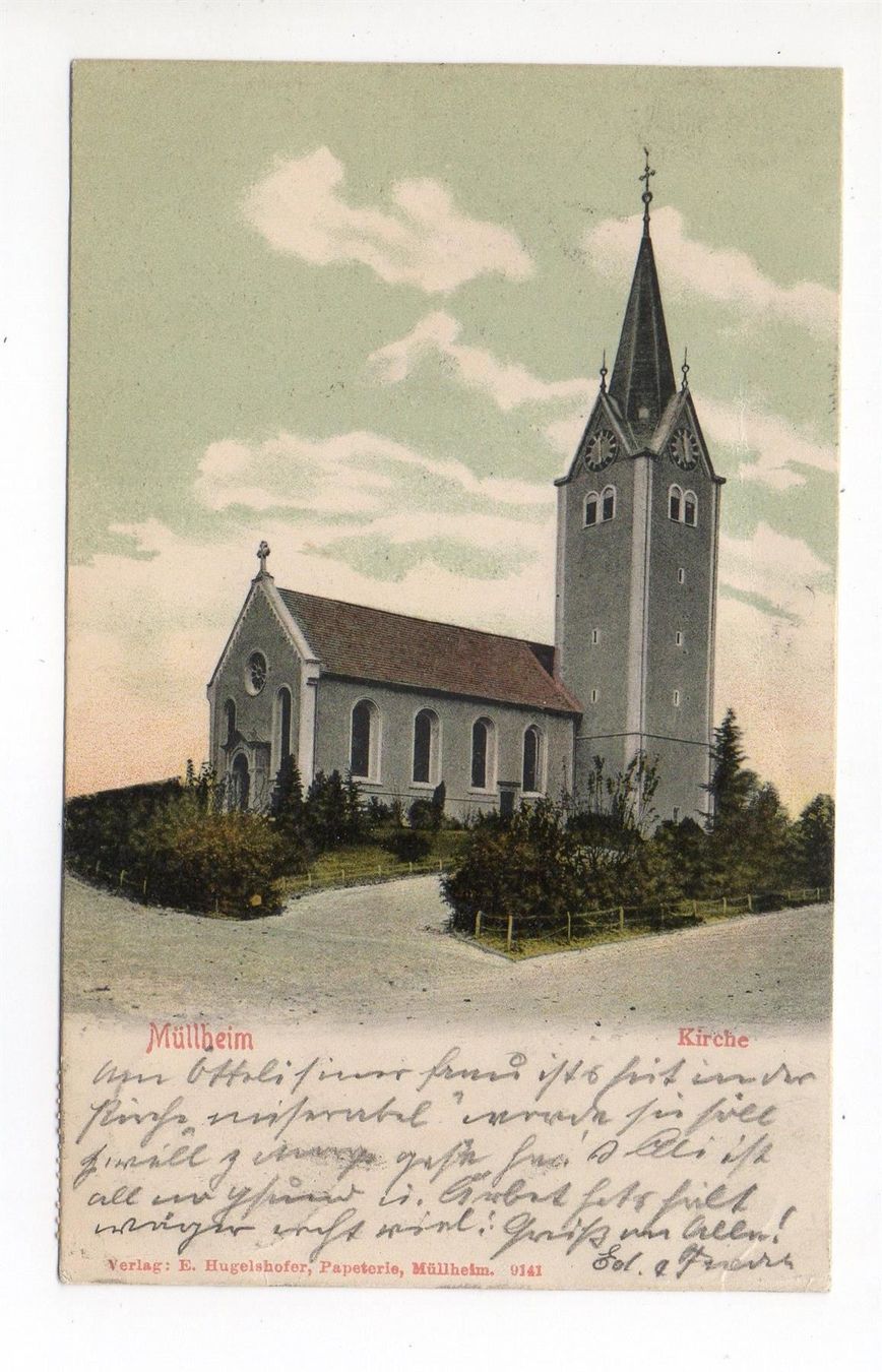 Cartoline postali: MÜLLHEIM Kirche – Usato da Jona venduto da philajona