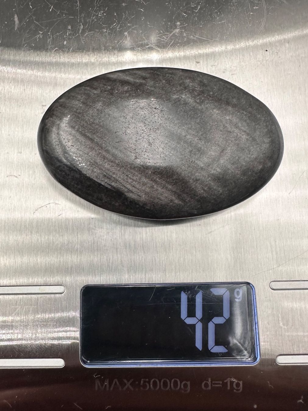 Minerali & Pietre curative: Silber Obsidian Handschmeichler Heilstein – Nuovo e nell'imballaggio originale da Männedorf venduto da Handschmeichler 5