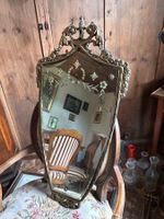 Sehr seltner alter Spiegel , Original Glas vom Brockicenter