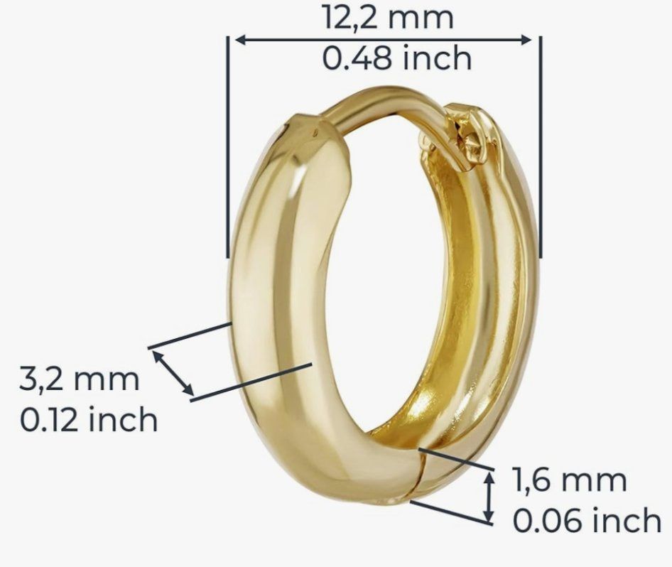 Orecchini pendenti & Orecchini a lobo: Ohrringe 8k  Gelbgold – Nuovo e nell'imballaggio originale da Hemmental venduto da Zirconwelt 2