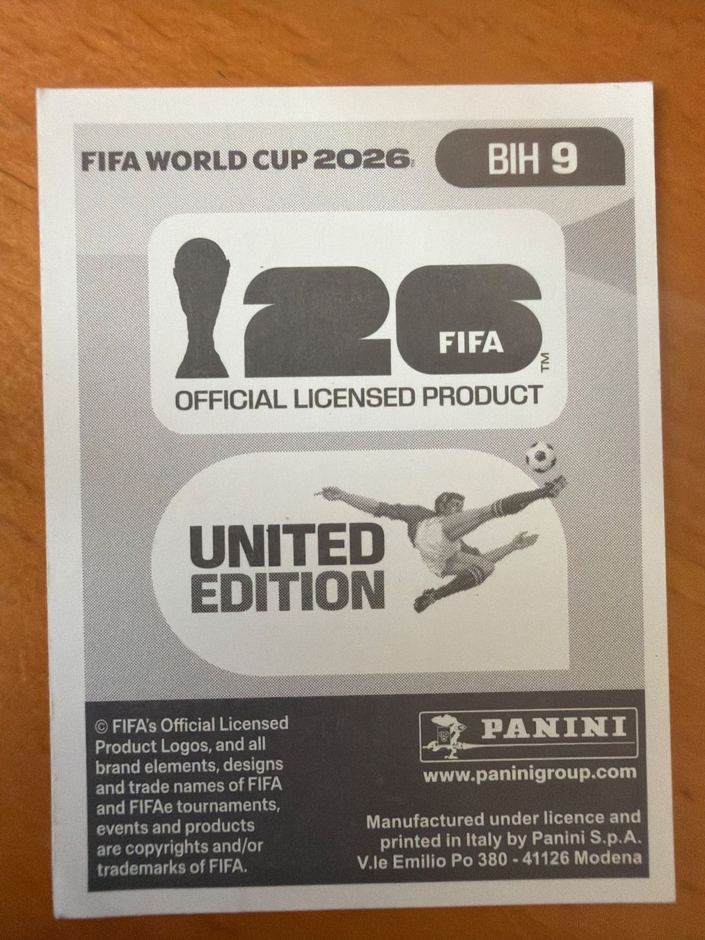 Panini Sammelbilder & Trading cards: Panini BIH9 – Neu (gemäss Beschreibung) aus Susten von Rechnun 1