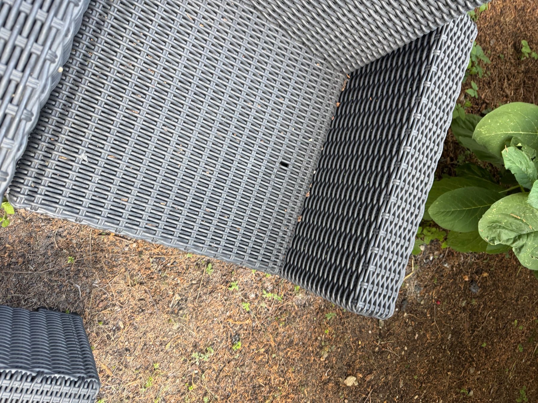 Set di tavolo e panche: Gartensitzgruppe Polyrattan Schwarz Garten-Lounge – Usato da Basel venduto da PP333 2