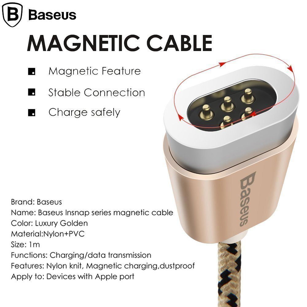 Telefoni cellulari / Smartphones: Baseus Câble magnétique avec 2 embout (Lightning & microusb) – Nuovo e nell'imballaggio originale da Morges venduto da DigiAC 4