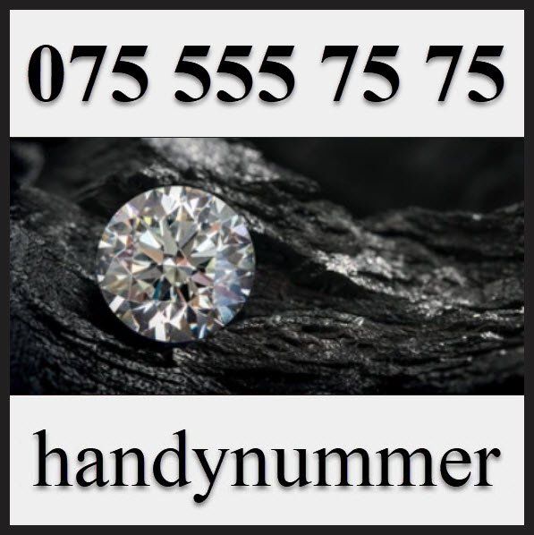 Handynummer, Telefonnummer, VIP Nummer, 075 555 75 75