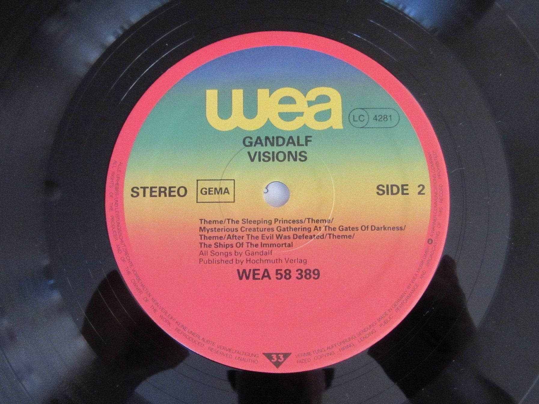 Dischi in vinile: Langspielplatte GANDALF - VISIONS – Usato da Degersheim venduto da Tforelle 7