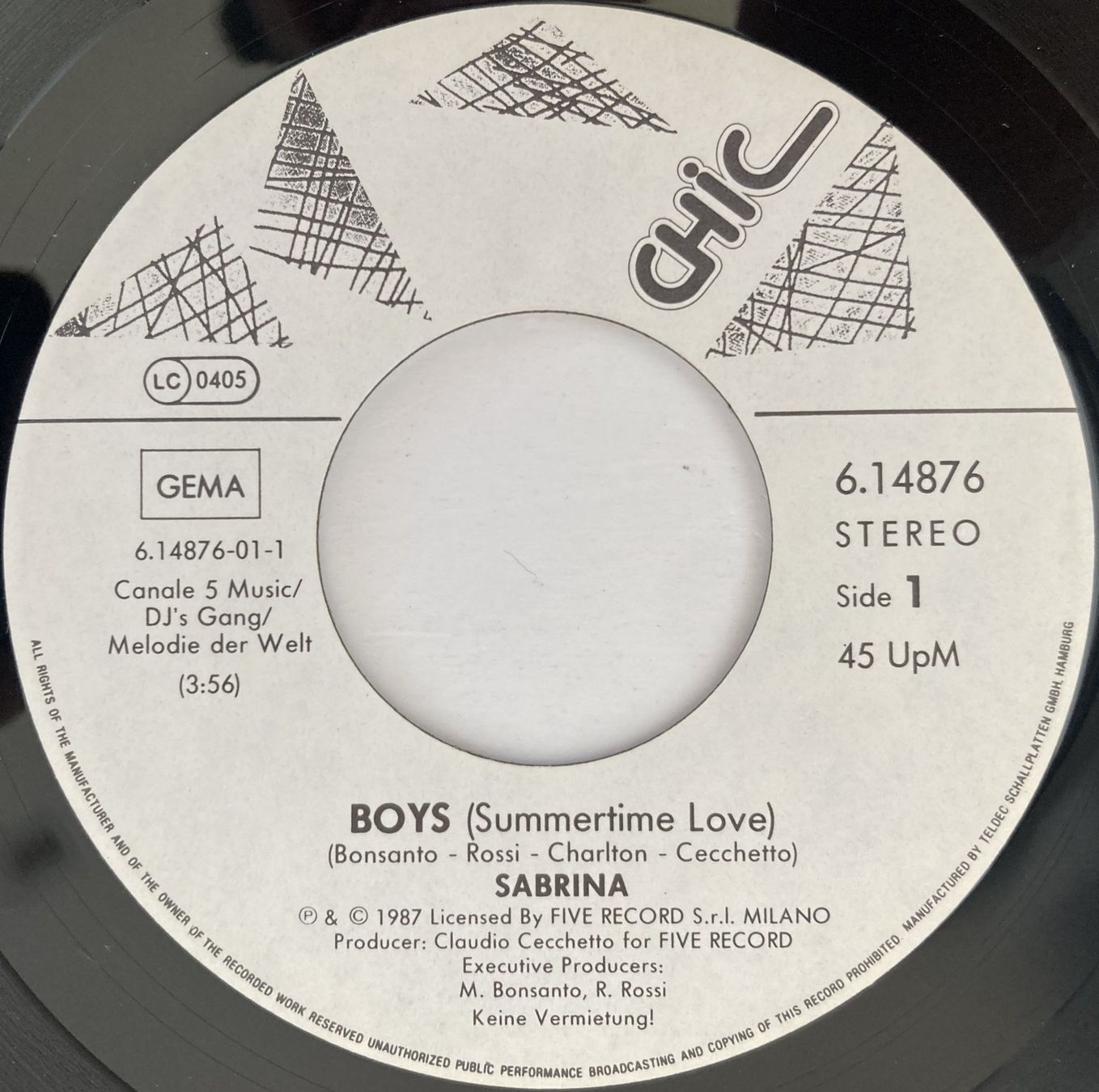 Vinyles: SABRINA - BOYS – D'occasion à Bottens par hotter-than-hell 2