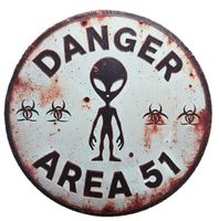 AREA 51 - Blechschild  (neu/OVP)