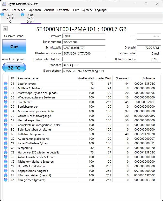 Seagate Dischi rigidi: Seagate IronWolf Pro, NAS-Festplatte, 4TB – Usato da Steckborn venduto da FijiRa 2
